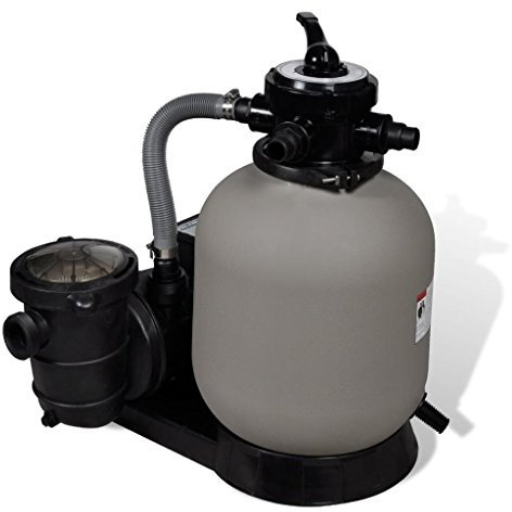 Festnight Filtre à Sable avec Pompe Accessoire de Piscine Pompe de Filtration 18000L/h