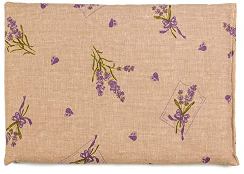 GIRAFFENLAND Rapssamenkissen 30 x 20 cm, Landhausstil Romantik - Als Wärmekissen & Kältekissen - Körnerkissen für Mikrowelle und Backofen - 30x20cm