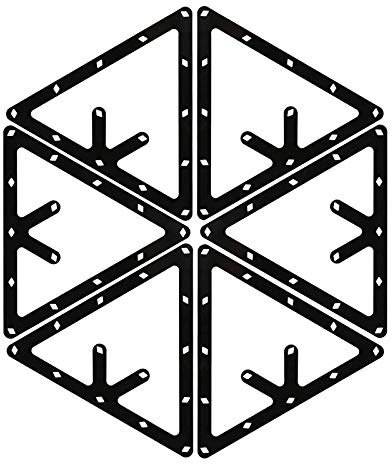 ITROLLE Magic Ball Rack 6PCS Billiard Triangle Magic Rack Sheet with Pool Table Marker Dots Pool Table Ball Holder