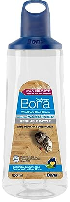 Bona Premium Spray Mop Cartridge, OxyPower Wood Floor Deep Cleaner, for Varnished or Hard Waxed Wood Floors, 850ml