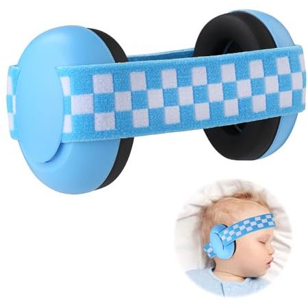Lotvic Baby Ear Defenders, 0-24 Months Baby Noise Cancelling Headphones, Toddler Ear Defenders with Adjustable Headband, Newborn Hearing Protection, Baby Ear Defenders for Sleeping Airplane Fireworks