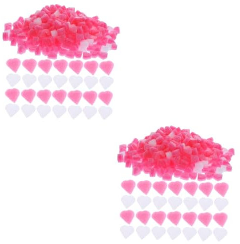 SOLUSTRE 2stücke Pack Herzform Schaumstoffbälle Für Hochzeiten Partys Valentinstag Geschenkverpackung Ca Bunte Füllmaterialien Für Geschenktüten Und Dekoration
