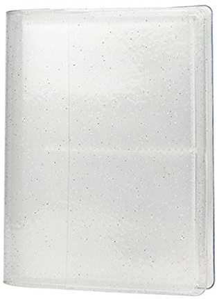 OVERTOYOU 64 Pockets Collection Album Holder Double Sided Folder Card Sleeves Carry Board Games Card Organizer For Trading Cards Cards Holder Binders, White