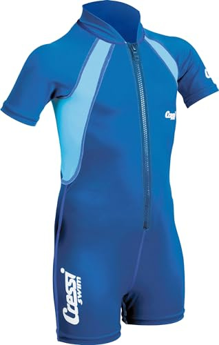Cressi Cressi Kids Swimsuit, blue, M, Blue/Azure