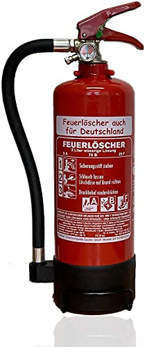 NEU OVP 2 L Fettbrand Schaum Feuerlöscher DIN EN 3 GS, 8 A, 70B, 25F (Ohne Prüfnachweis u. Jahresmarke)