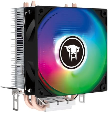 Jungle Leopard A200 Colorful LED Cpu Cooler,2 Heat Pipes,92mm 3Pin Quiet Fan CPU Cooler,for AMD AM4/AM3+/AM3/AM2+/AM2/FM2+/FM2/FM1,for Intel LGA17XX/115X/1200