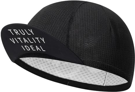 ROCKBROS TVI Cappellino Ciclismo Estivo, Berretto Sottocasco Bici, Cappello con Protezione Solare, Traspirante, sotto Casco, per Escursione Pesca Corsa, Nero
