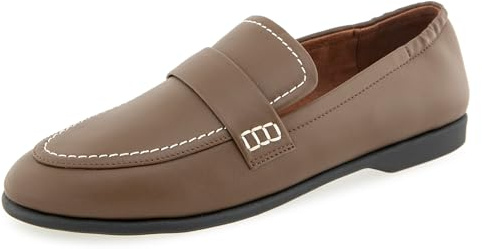 Aerosoles Women's NOHA Loafer, Fango Leather, 8W