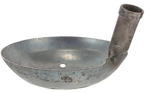 CLISPEED Cucharón Metálico para Cribar Estiércol y Lodos Pala Grande para Limpieza De Alcantarillado y Pozos Herramienta Versátil para Fontanería y Albañilería