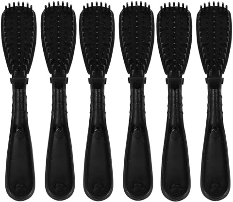 VILLCASE Juego de 6 Brochas para Tinte de Cabello de Polipropileno Reutilizables y Lavables Peine para Aplicar y Seccionar Adecuado para Salón y Uso Casa para Mechas Coloración y