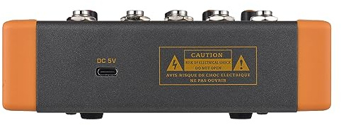 Jeffergarden Professionell 8-kanals Mixerkonsol, Digital Ljudmixer med Stereoväxling för Gitarrbas, Metallstruktur, 24-bitars 192KHz-inspelning, Solid och Bärbar, Kompatibel med Högtalare,