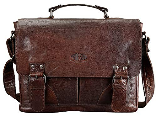 Pride and Soul Umhängetasche BAGGIE BAG L, Laptoptasche Leder