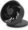 ARCTIC Summair Plus - Foldable desk fan with integrated rechargeable battery, USB-C connection (incl. USB-A charging cable), stepless adjustable 600-3300 rpm - Black