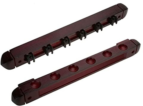 SUNGOOYUE Wandmontiertes Billard-Pool-Queue-Rack, Holzstab-Halter-Rack-Clip für Snooker-Liebhaber