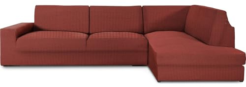 ECOMMERC3 | Copridivano Chaiselongue Braccio destro con schienale super elastico - Copridivano con chaise longue, protezione traspirante, con schiuma e gomma, valida destra o sinistra