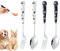 GETFACAI 2-Piece Dog Food Set - 2 Forks, 1 Spoon, Stainless Steel for Cats & Dogs