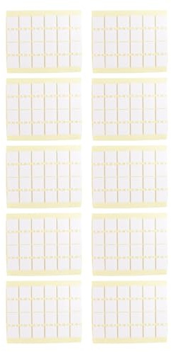 Durlo Confezione da 10 nastri biadesivi per pannelli e pareti in schiuma acustica, quadrati adesivi resistenti con linguette facili da staccare, foto, progetti fai da te, 1,38 × 1,38 pollici