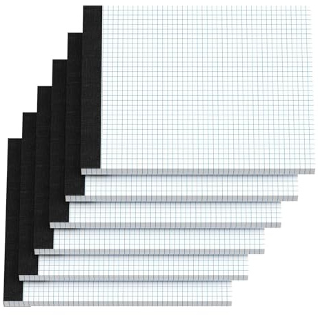 Qsvbeeqj 6 stycken A 4 skrivpapper anteckningsblock anteckningsblock rivbart diagram för hem kontor skola diagram rivbara anteckningsblock fickanteckningsblock skrivanteckningsblock