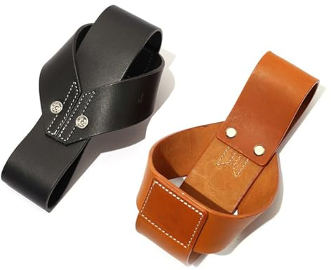 Smsyhgh Ceinture pour tir à l'arc Support pour Arc Sac de Transport pour Arc à Poulies pour Maintenir Les arcs Pochette en Cuir pour Arc à Poulies (Marron)