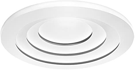 LEDVANCE Smarte LED Wand-und Deckenleuchte für Innen mit WiFi Technologie, Lichtfarbe änderbar (3000K-6500K), Weiss, 500mm, Kompatibel mit Google und Alexa Voice Control, SMART+ WIFI ORBIS SPIRAL