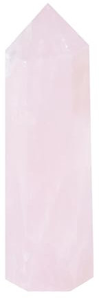 Varita de cristal natural piedra preciosa natural varilla hexagonal de punta 5-6cm adorno para meditación Reiki - cristal de cuarzo rosa