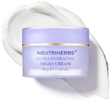 Intensiv Feuchtigkeitscreme Nachtcreme-48g, Beruhigt-Reduziert RöTungen Feuchtigkeit Gesichtcreme Männer Damen, Spendet 72h Feuchtigkeitsspendende Night Cream Mit Panthenol Für Trockene-Sensible Haut