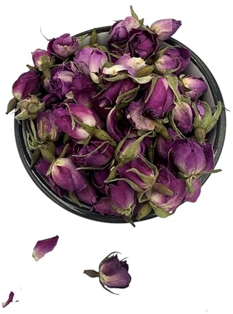 Bourgeons de rose séchés, pétales de rose 20 g-1,9 kg Rose Damascena (1900 g)