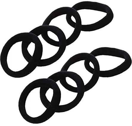 Remingtape 10 stycken svarta stretchiga band hårsnodd hästsvans hållare