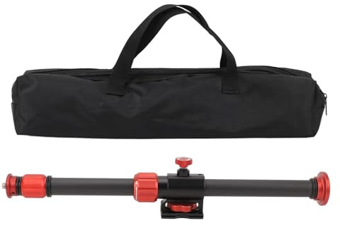 Braccio di estensione per treppiede 81 cm, colonna centrale orizzontale, braccio in lega di alluminio con rotazione a 360 gradi, capacità di carico di 5 kg per fotografia macro aer