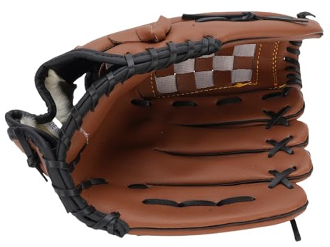 banapoy Baseballhandske i Läder för Vuxna Ungdomar, Träningshandske för Softboll med Andningsbar Design, Förstorat Fångstområde, Dubbla Sömmar, Lätt