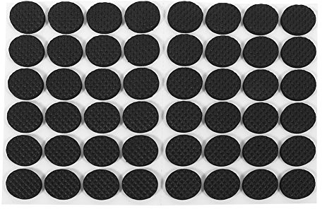 Almohadillas para Muebles, Almohadillas de Goma Premium Muebles Almohadillas Almohadillas de Fieltro Adhesivas 48 Piezas Circular Muebles Almohadillas para Suelos de Madera Almohadillas de Goma