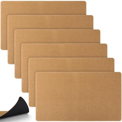 Tinideya 6 Pcs Coir Doormat with Heavy Duty Backing, Blank Welcome Doormat for Outdoor Indoor Entryway - Non-Slip Backing Easy to Clean Front Door Mat for Porch, Mudroom & Garage (29 x 17 Inches)