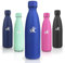 Motswedi Borraccia Termica, 500 ml Senza BPA, Borraccia Termica Bambini, 18/8 Acciaio Inox, Bottiglia Termica, a Prova di Perdita, Borraccia Bambini per Scuola, Sport, Campeggio, Yoga, Blu Navy