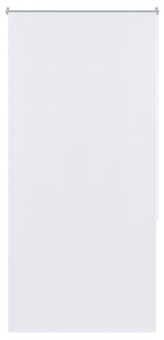Aufun Verdunkelungsrollo Thermorollo Seitenzugrollo Seitenzug Klemmrollo ohne Bohren Klemmfix (100 x 210 cm, Weiß)