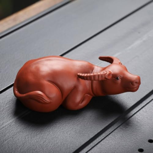 FENNYYAR Lila lera förmögenhet te husdjur, 11,7 cm 4,4 tum, kinesisk stil kung fu te prydnad | Kaffekaraff i glas ersättningskaraff högtemperaturglas kanna diskmaskin säker karaff kaffebryggare karaff