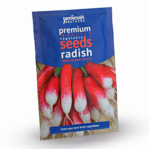 Radish French Breakfast – 4g Fast-Growing Radish Seeds for Crunchy Harvests - Premium Quality Seeds to Grow Your Own Food At Home, in The Garden Or At The Allotment