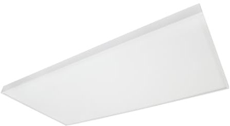 G.W.S® Premium 84W Ultra Slim White Frame 600mmx1200mm (2'x4') Rectangular LED Surface Mounted Flat Panel Light Office Ceiling Light Neutral White, Mounting Frame Kit Included