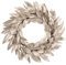 Oairse Ghirlanda natalizia da 40 cm, con foglie di alloro artificiali, con bacche glitterate, per porta d'ingresso, decorazione natalizia per parete, cucina, tavolo, decorazione per interni