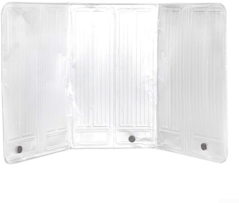 Placa deflectora de cocina de aluminio para cocina, protector contra salpicaduras de aceite, placa deflectora, pantalla de aislamiento térmico, diseño plegable, 90 x 50 cm, tamaño grande