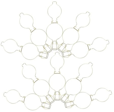 HAPINARY 10piezas Abrazadera Metálica para Tapa De Frasco Unidades Cierre De Alambre Accesorios para Latas Sellador Hermético