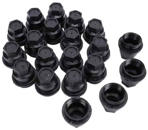 Aramox 20st Hjulmutterkåpor, 24mm OEM 15661036 Luggmutterkåpor Skydd Biltillbehör för S10