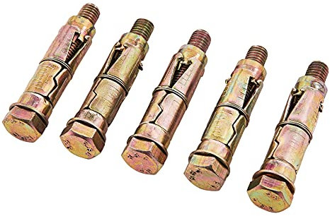 Amtech S5935 5 Piece M10 x 70mm expansion bolts
