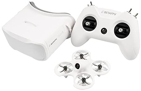 BETAFPV Cetus RTF Drohnen Kit mit LiteRadio 2 SE Funksender Fernbedienung VR02 FPV Brille, 3 Flugmodi&Höhenhalte für FPV Anlasser Anfänger für Schnellere und Längere Flüge, kompatibel mit Simulator