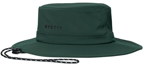 Mystic Watersports - Surf KiteSurf & Windsurfing Fisherman Cap Hat - Brave Green - Unisex - Chin strap