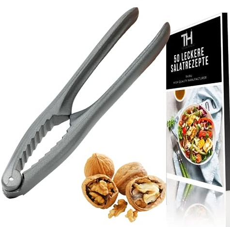 Thiru Schiaccianoci – ideale per noci – rompe senza schiacciare – Schiaccianoci con e-book di ricette – Made in Germany (Basic antracite)