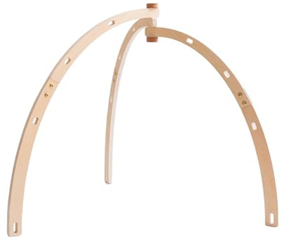 Sharplace Play Gym Frame, Foldable Frame Bar Activity Gym, Wooden Play Arch Exercise Activity Gym Wooden Stand for Newborn Infants