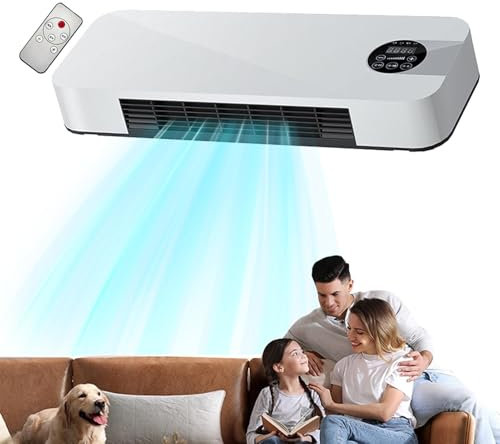 Riscaldatore a parete, termoventilatore a parete – Ventilatore per aria condizionata, riscaldamento a parete | Condizionatore interno portatile facile da installare per bagno e sala da pranzo