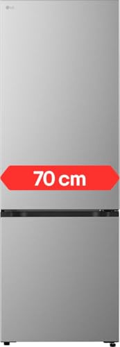 LG GBBW322CPY Frigorifero Combinato Fit & Max Larghezza 70cm, Classe C, Raffreddamento Intelligente con AI Fresh, Cassetto Fresh Converter, Total No Frost, Door Cooling, 465L, Wi-Fi, Prime Silver