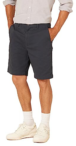 Amazon Essentials Short Chino 23cm, Coupe Classique Homme, Bleu Marine Foncé, 42W