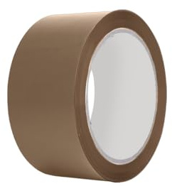 ARVO Brown Packing Tape 1 Roll with Low Noise (48mm x 60m) - Durable Parcel Tape for Packing Boxes, Secure Packaging for Moving House